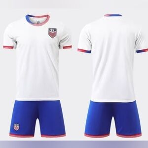 Kids USA Soccer Jersey and Shorts Set Plain.